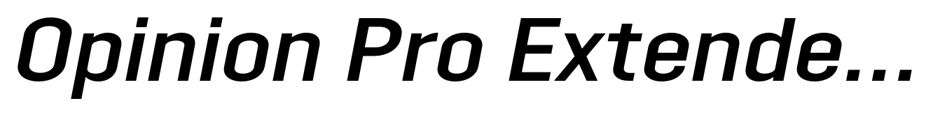 Opinion Pro Extended Semi Bold Italic